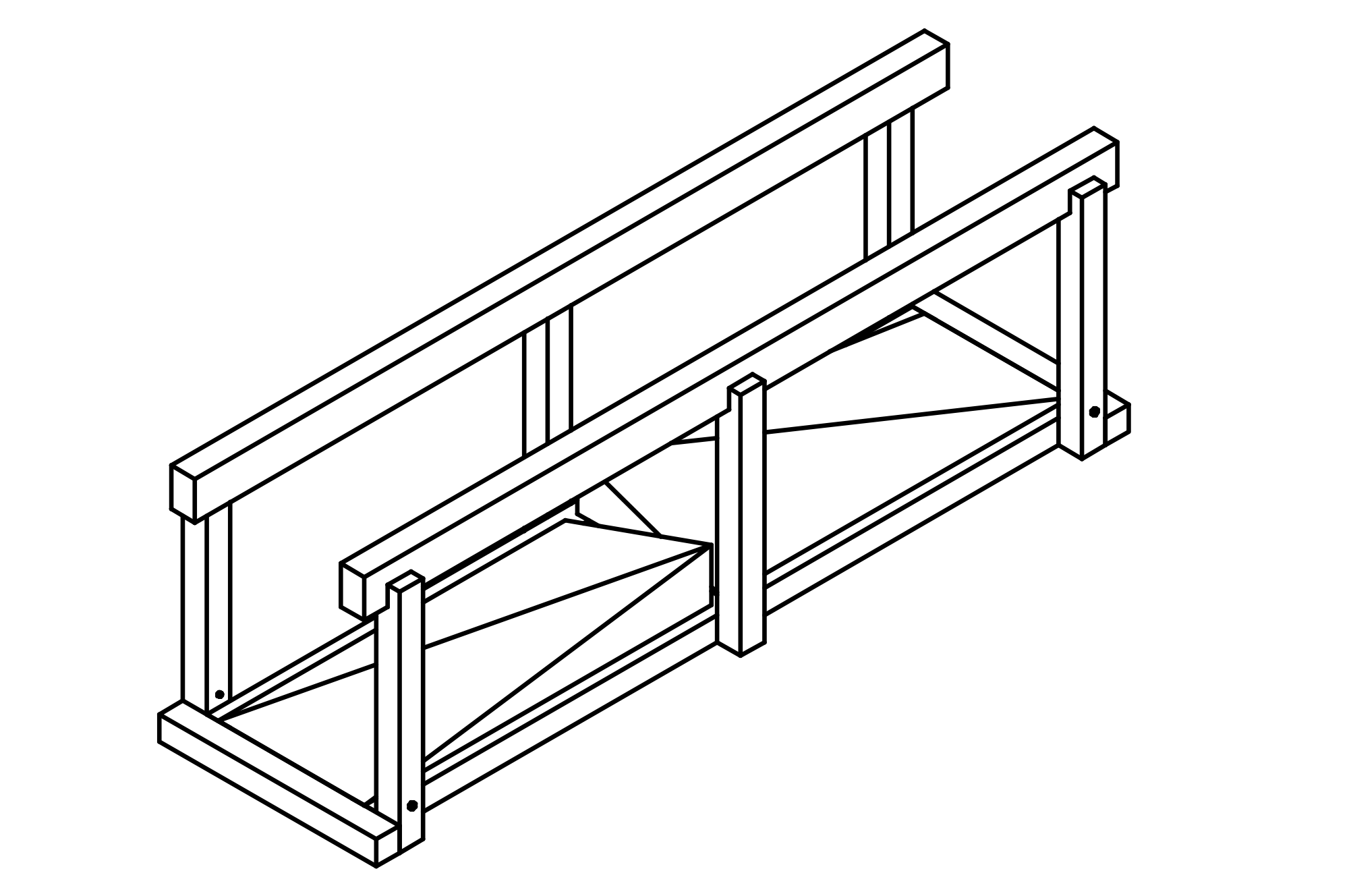 Life Path: Wooden Path with inclined surface