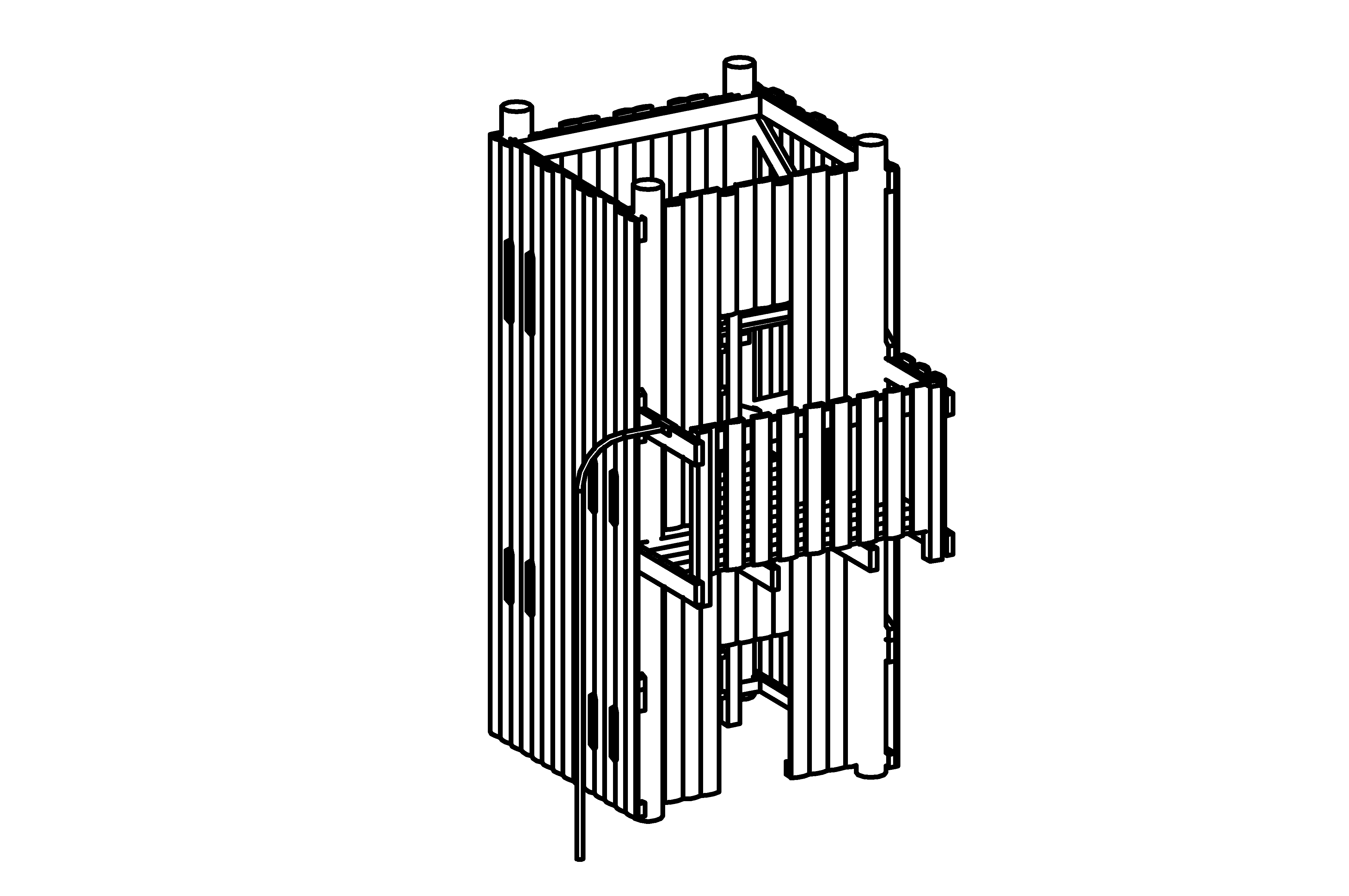 Look-out Tower, height = 2 m