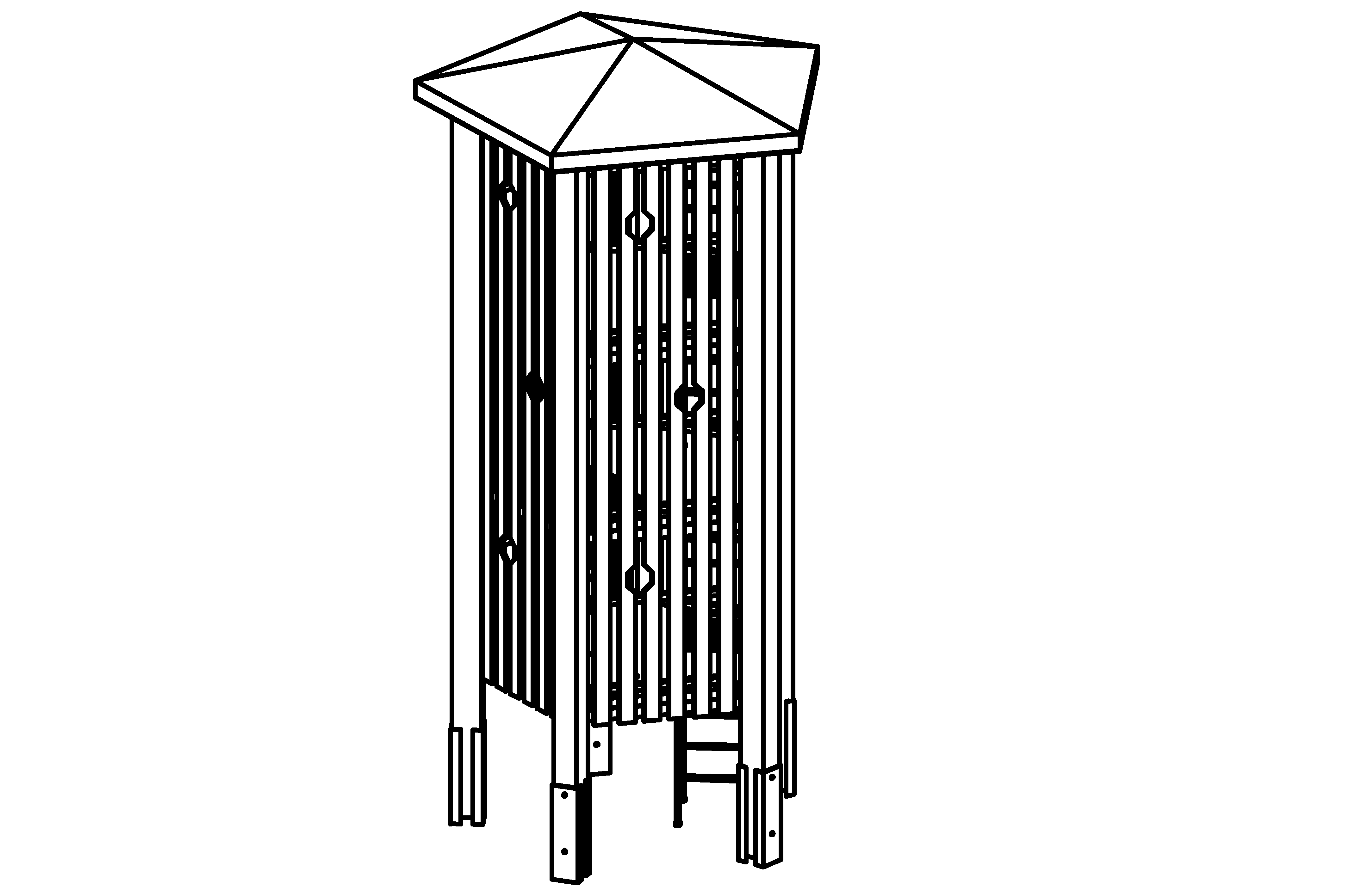 Middle Pentagonal Tower, height = 6,70 m