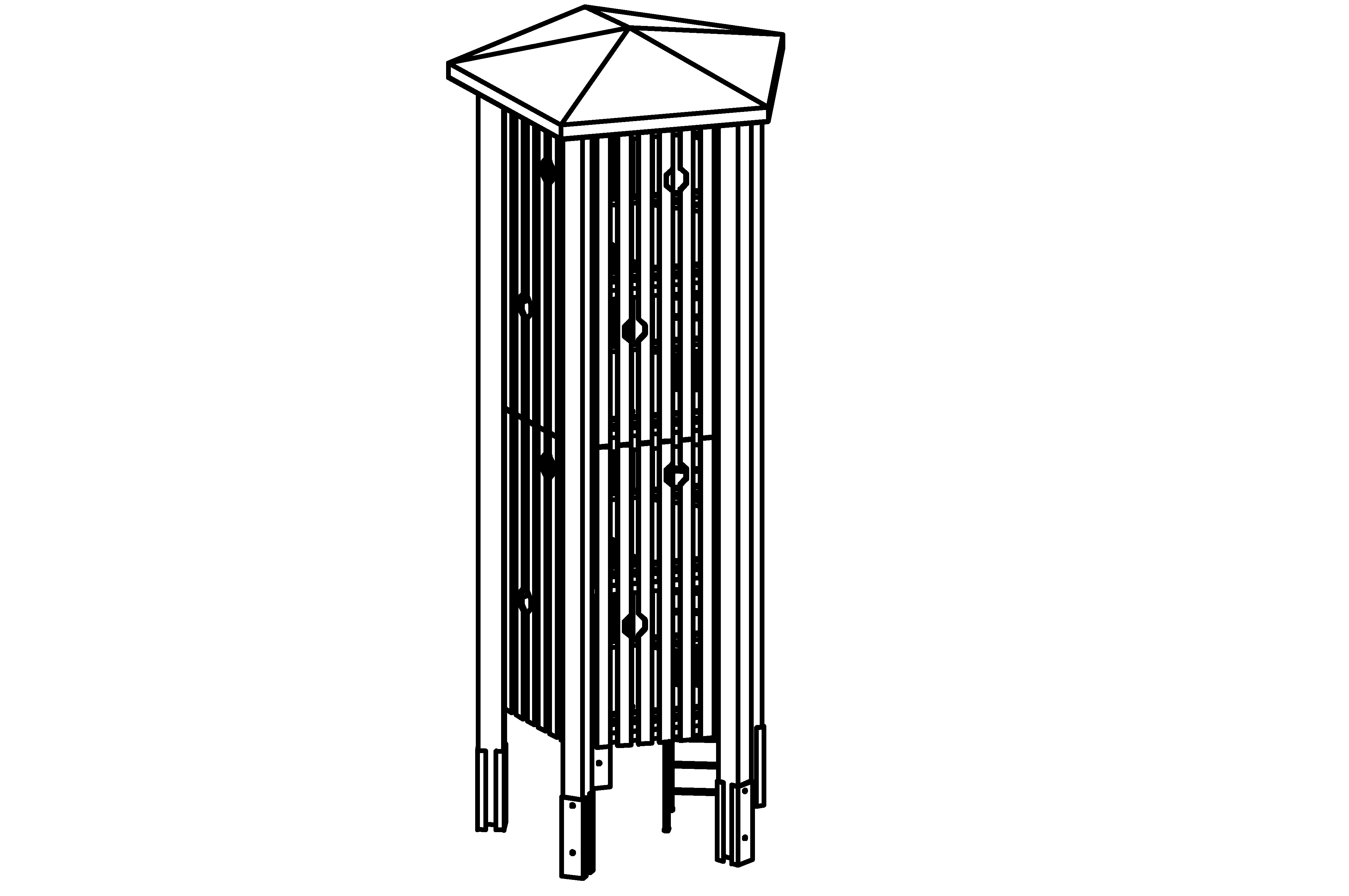 Big Pentagonal Tower, height = 8,20 m