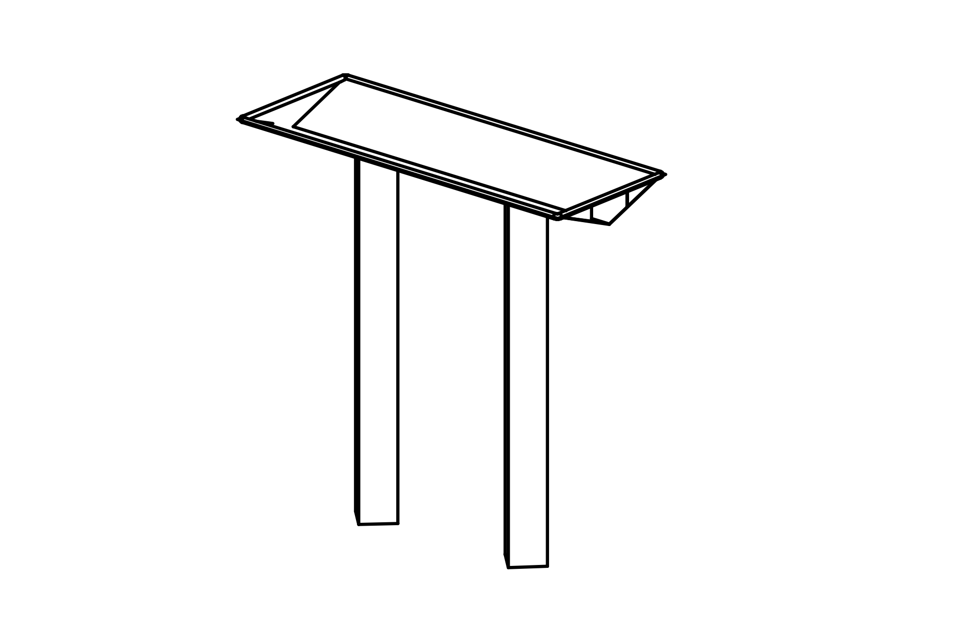 Water Tray, length = 2.50 m