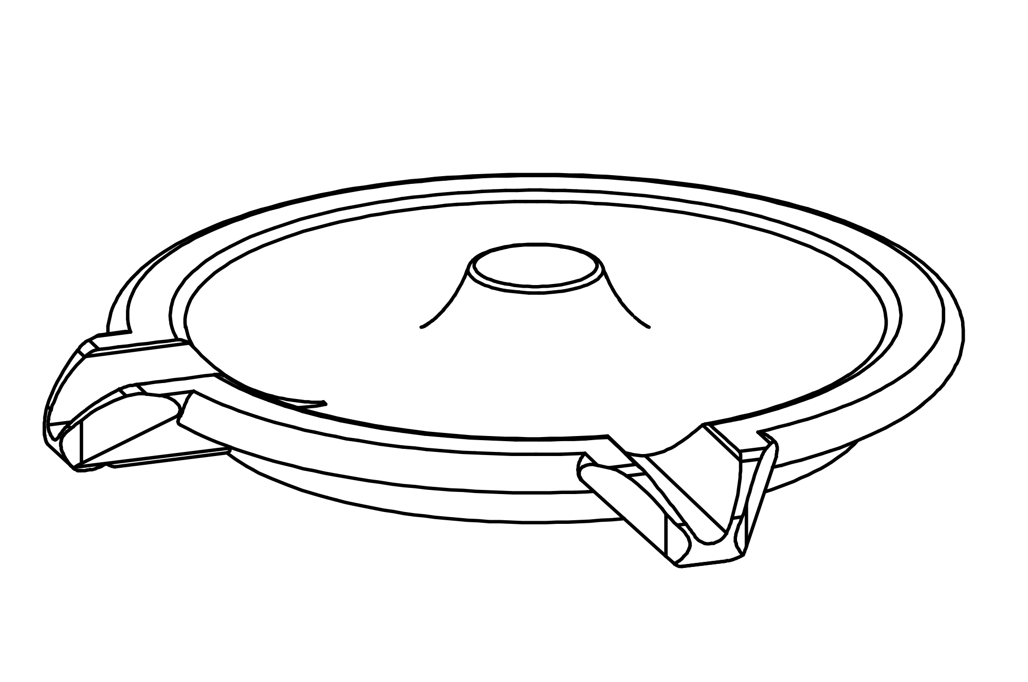 Round Water Basin with 2 openings 