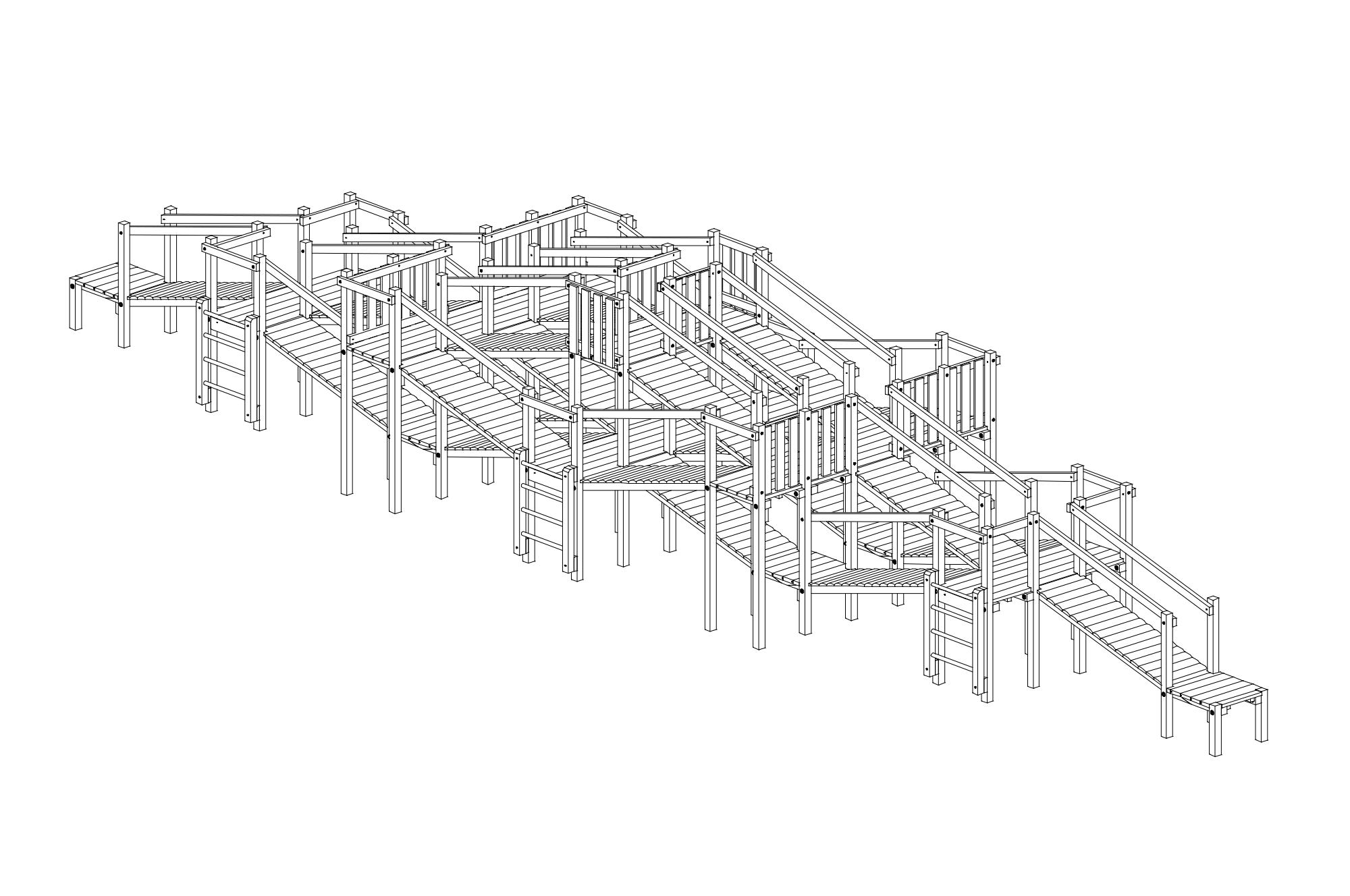 Ramp Labyrinth with steel feet