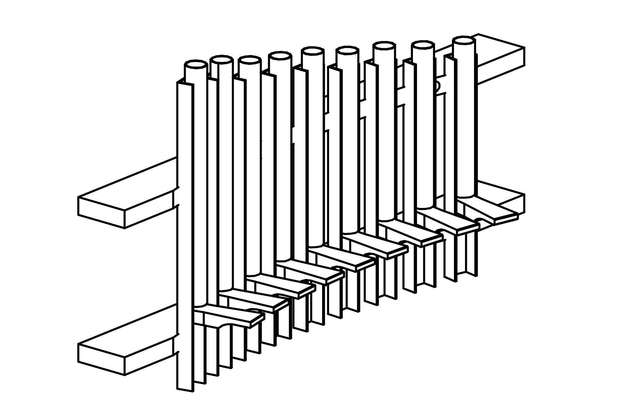 Sound Wall with 9 tones