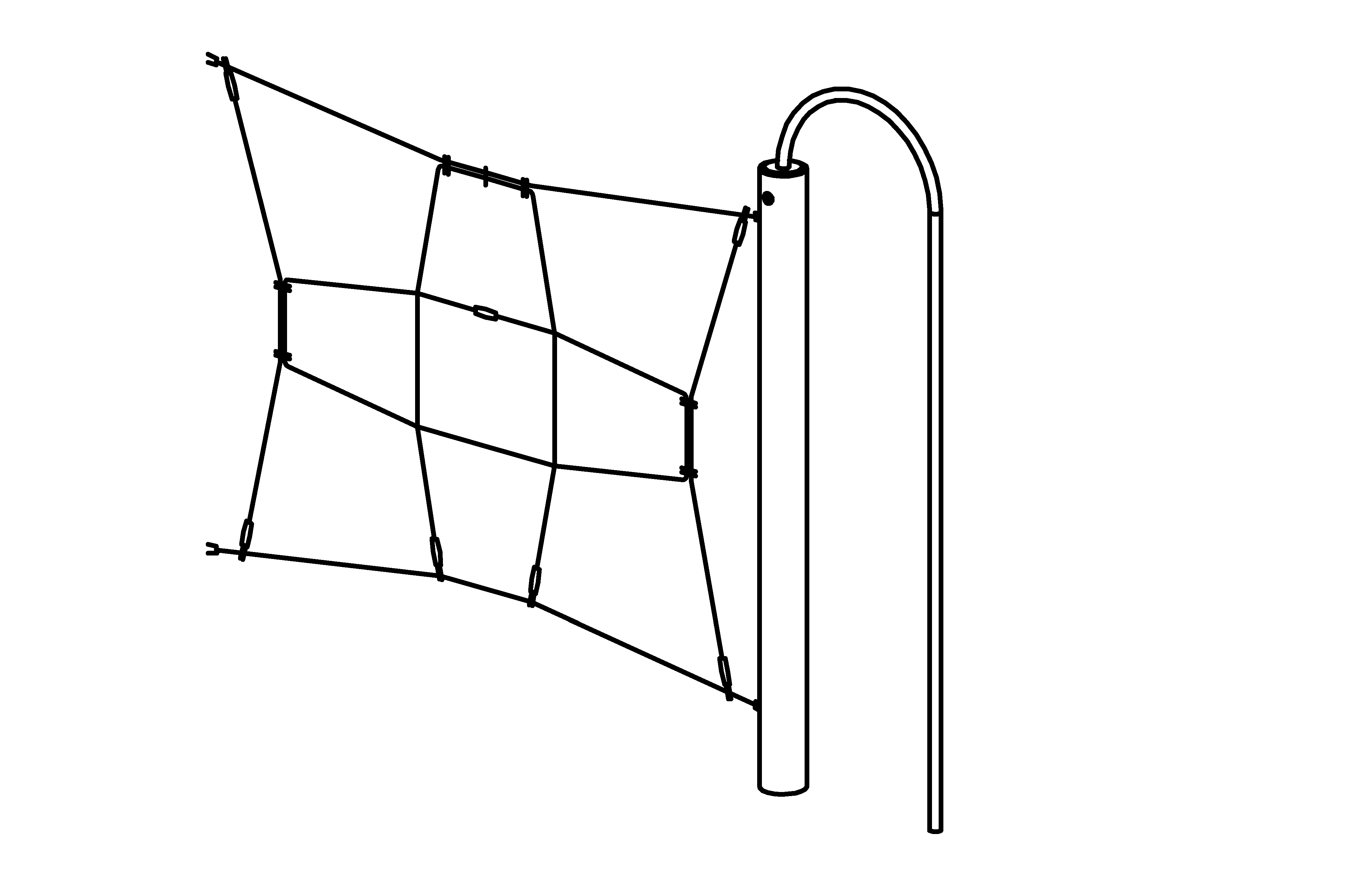 Vertical Climbing Net