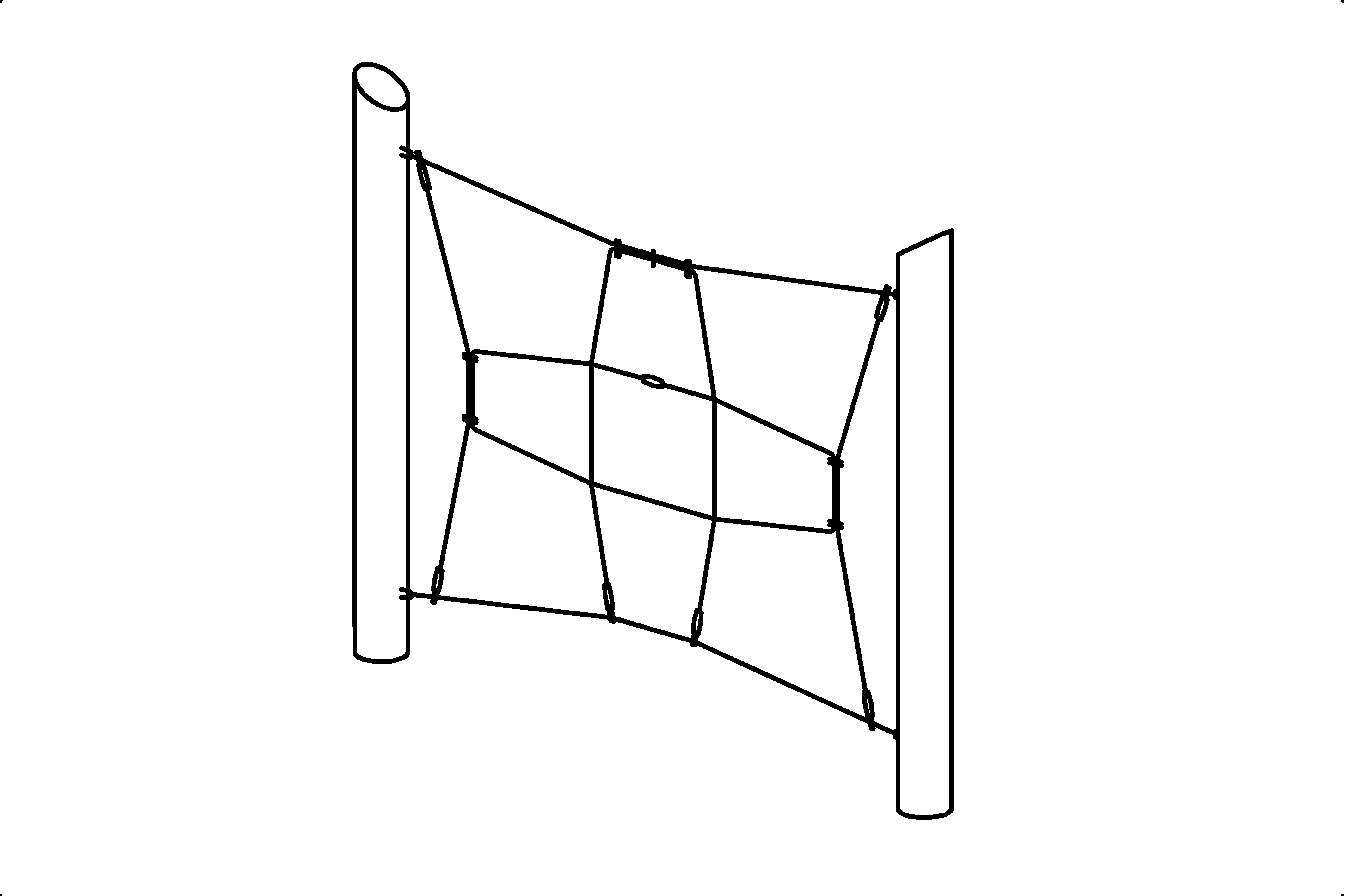 Vertical Climbing Net