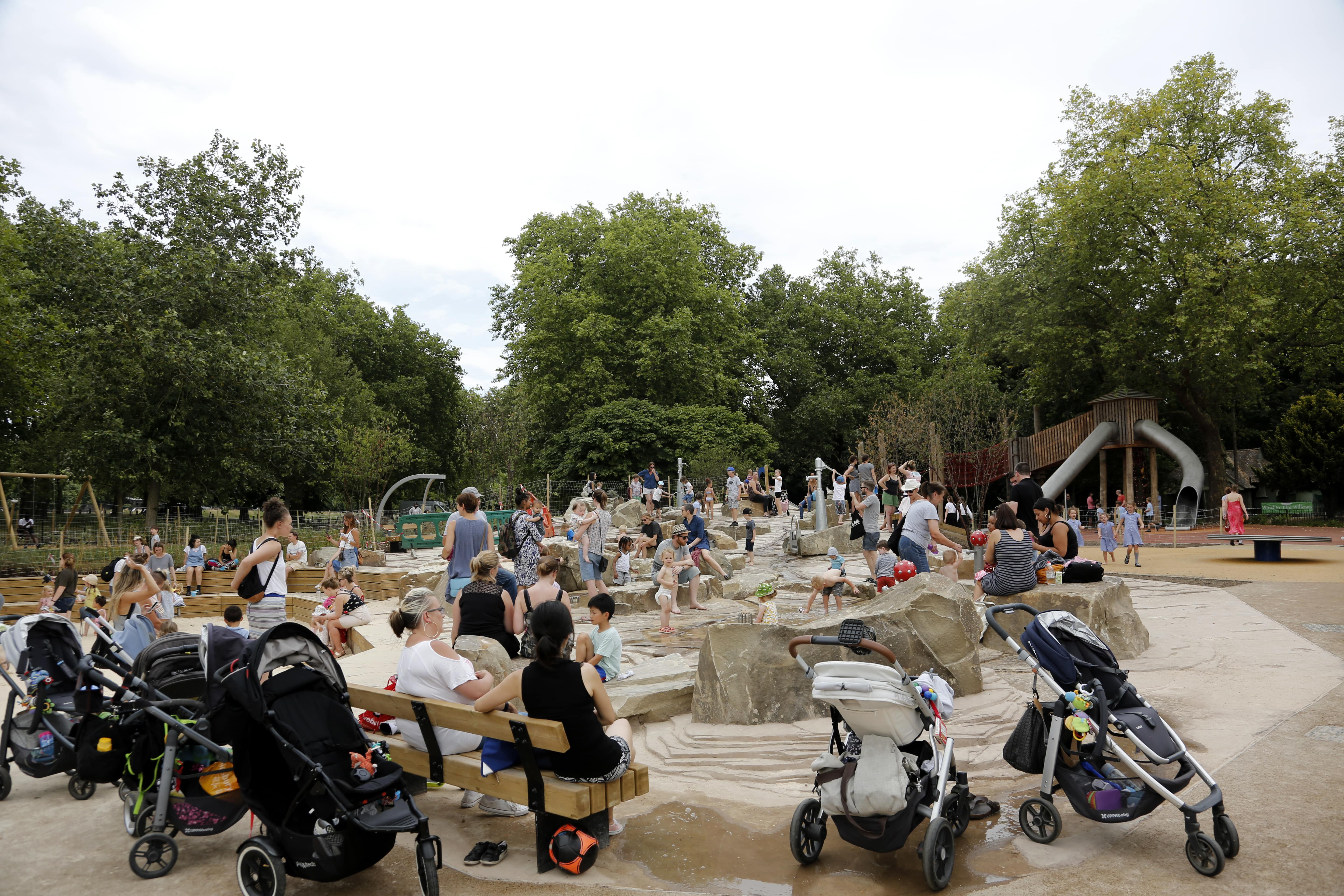 Social Space within a play area with adequate seating